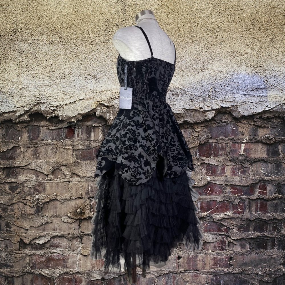 Hell Bunny Burlesque Victorian Lavintage Gothic Tulle Prom Ball Wedding Dress - Picture 8 of 9